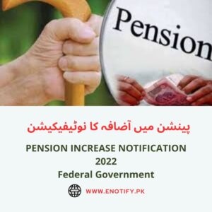 Pension Increase Notification 2022